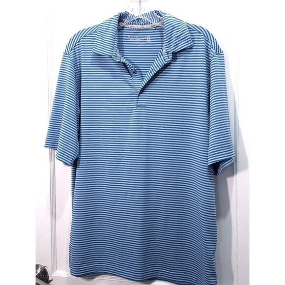 Walter Hagen Golf Shirt Blue Striped Small - Picture 1 of 10